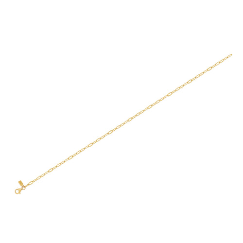 Mini Link Anklet in 14k yellow gold