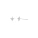 Diamond Sparkle Stud Earring in 14k white gold