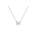 Diamond Flutter Necklace in 14k white gold