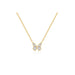 Diamond Flutter Necklace in 14k yellow gold