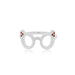 Evan's Sunnies Ring with Rubies in 14k white gold