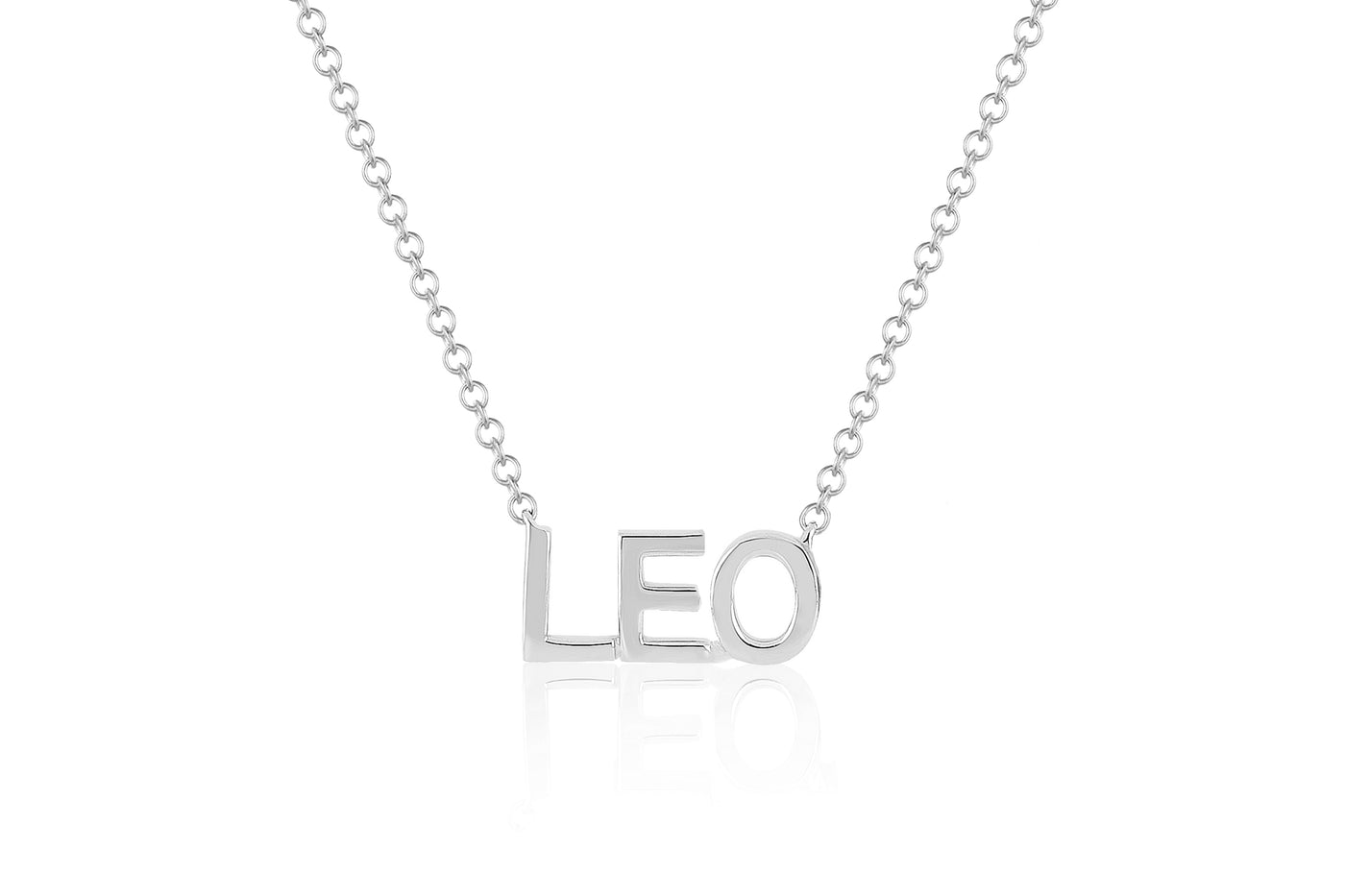 Gold Block Name Necklace