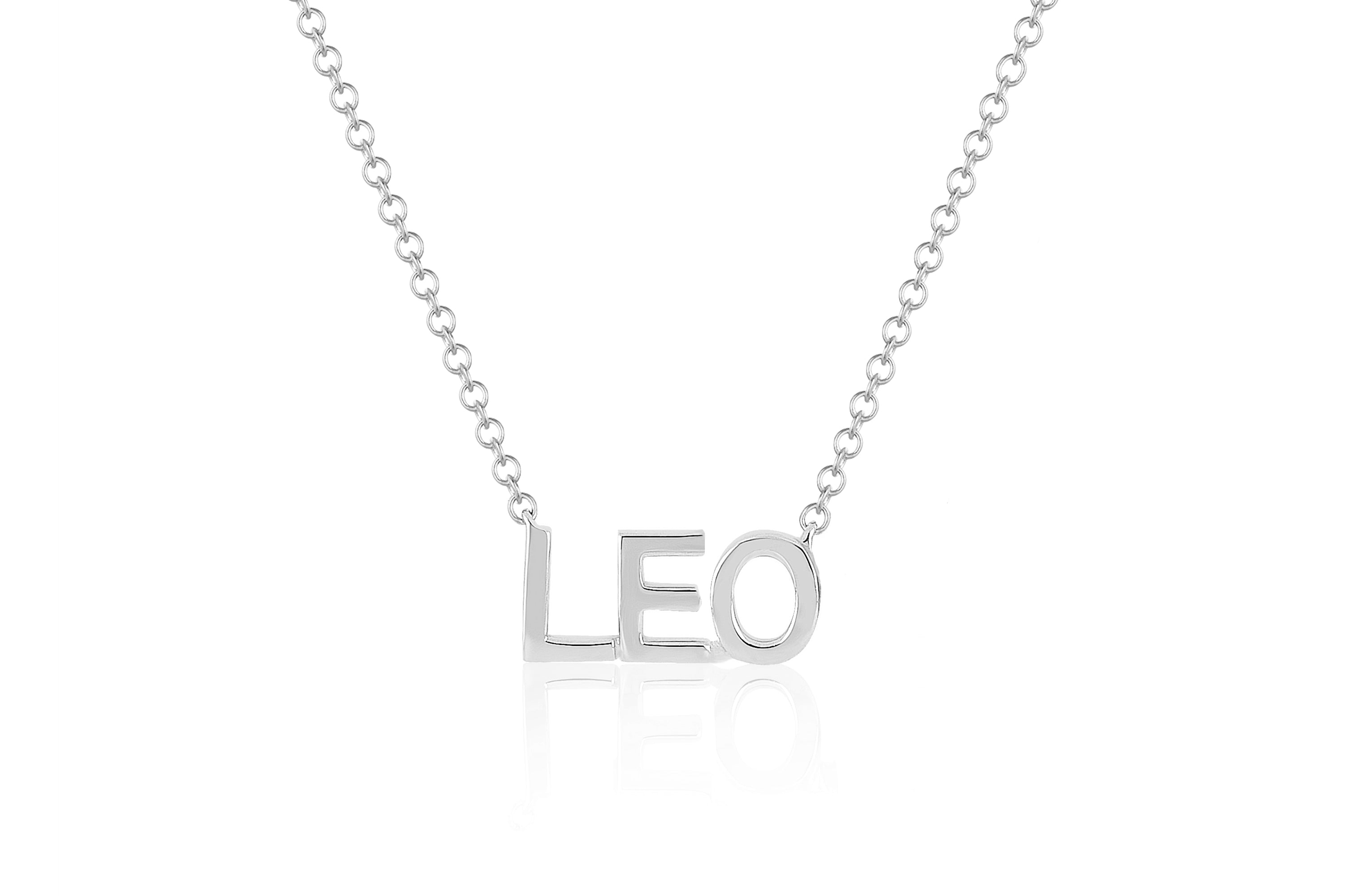 Custom Off Set Initial Letter Necklace in Sterling Silver – Elite