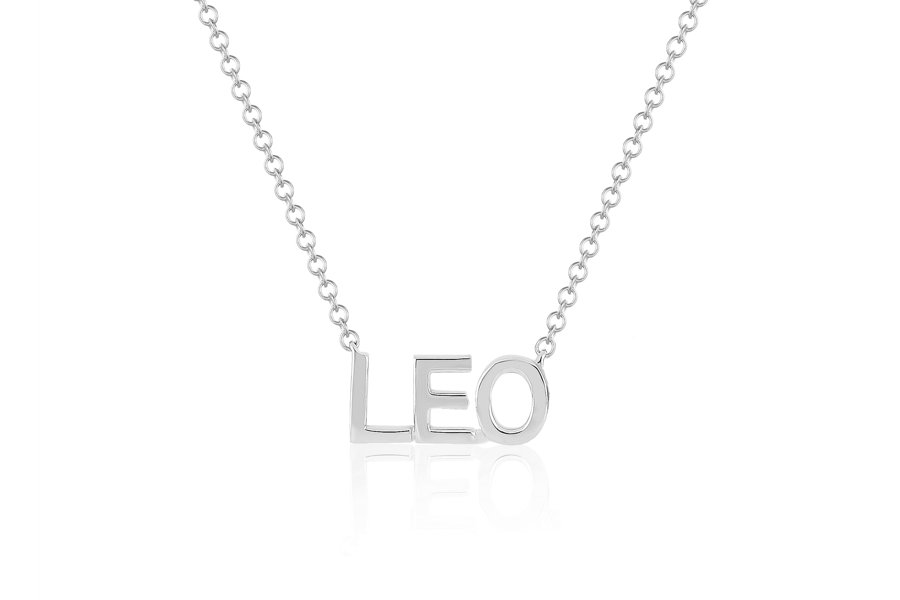 Gold Block Name Necklace