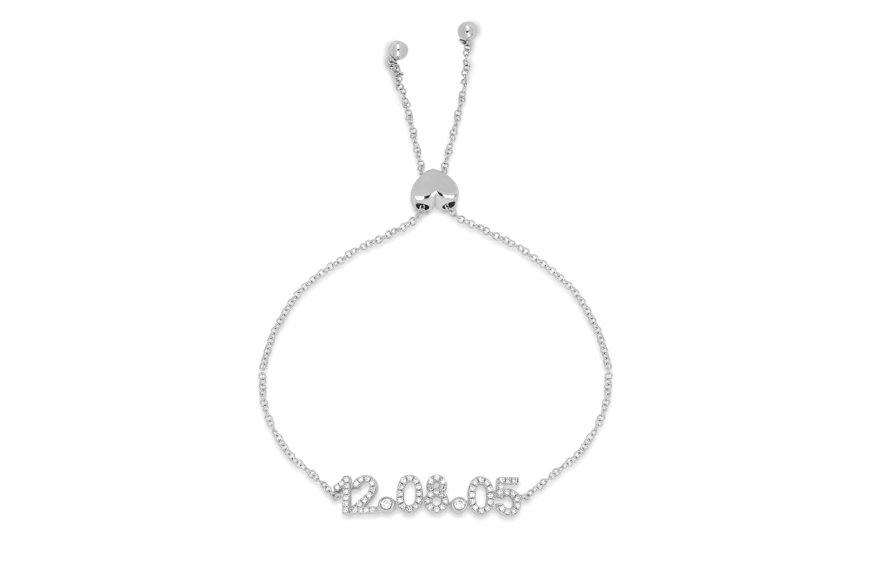 Diamond Date Bolo Bracelet