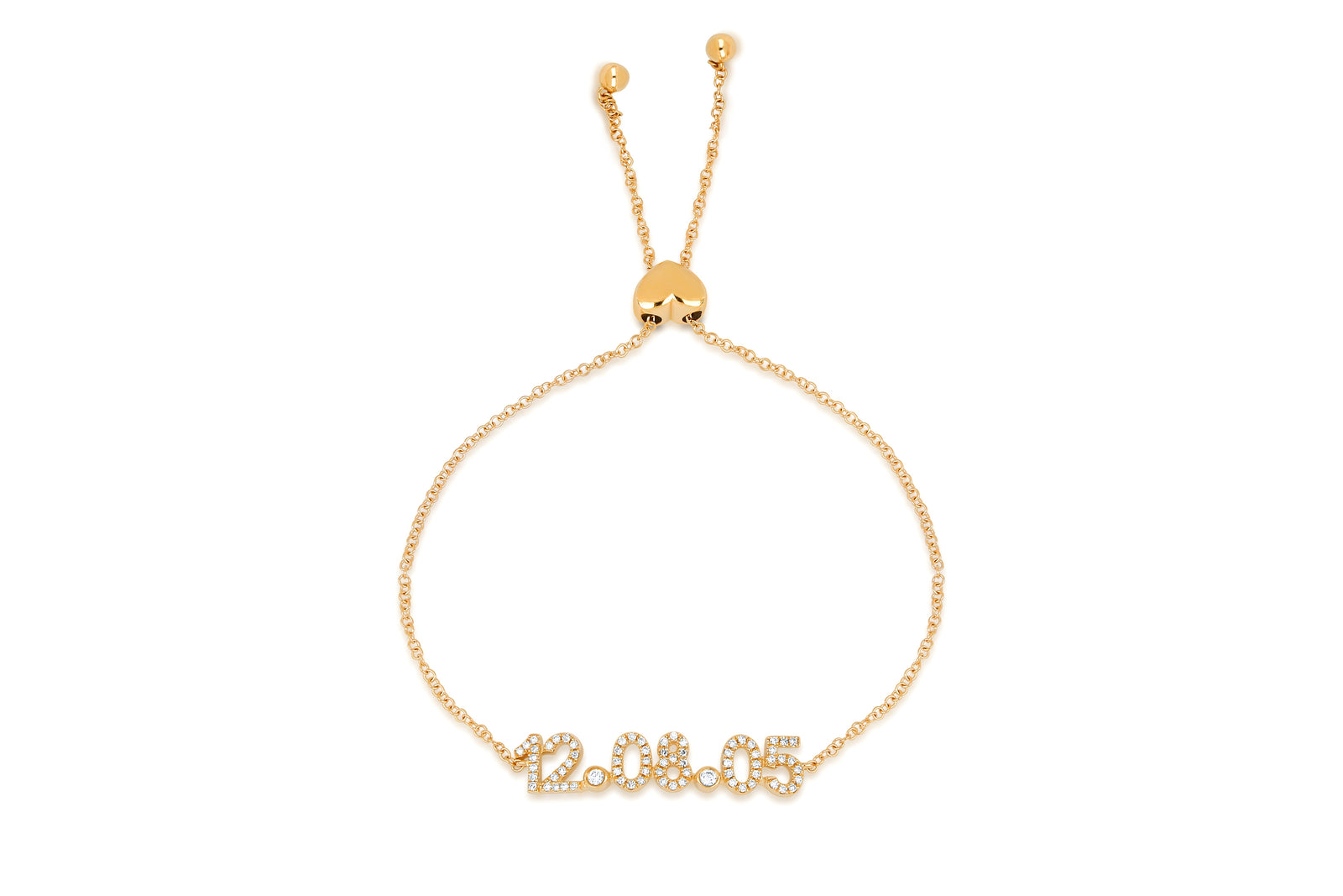 Diamond Date Bolo Bracelet