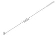 14k (karat) white gold bracelet with up to 10 letters of customized diamond encrusted script.