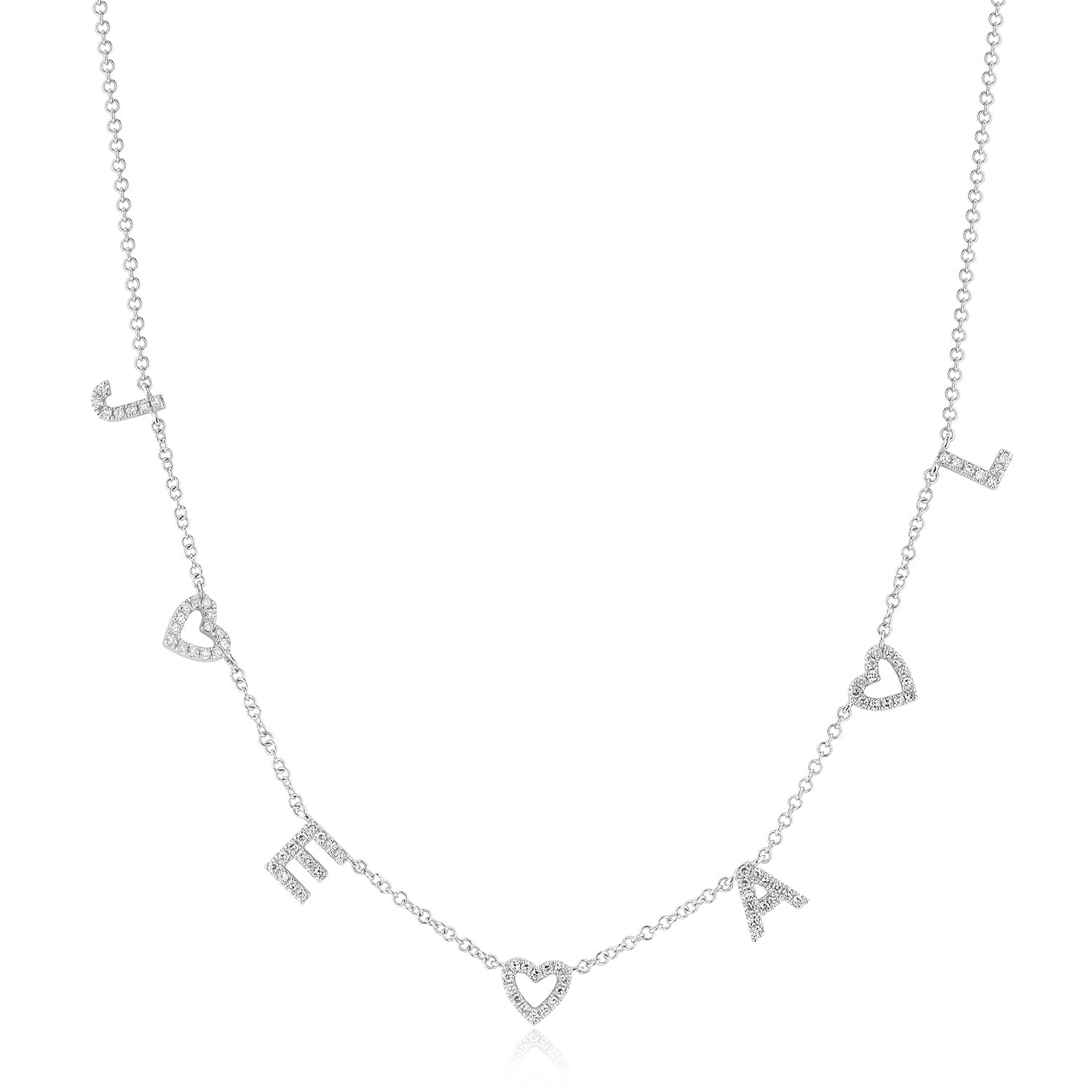 Love Around The Neck Necklace in white gold