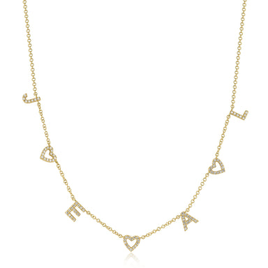 Love Around The Neck Necklace in yellow gold