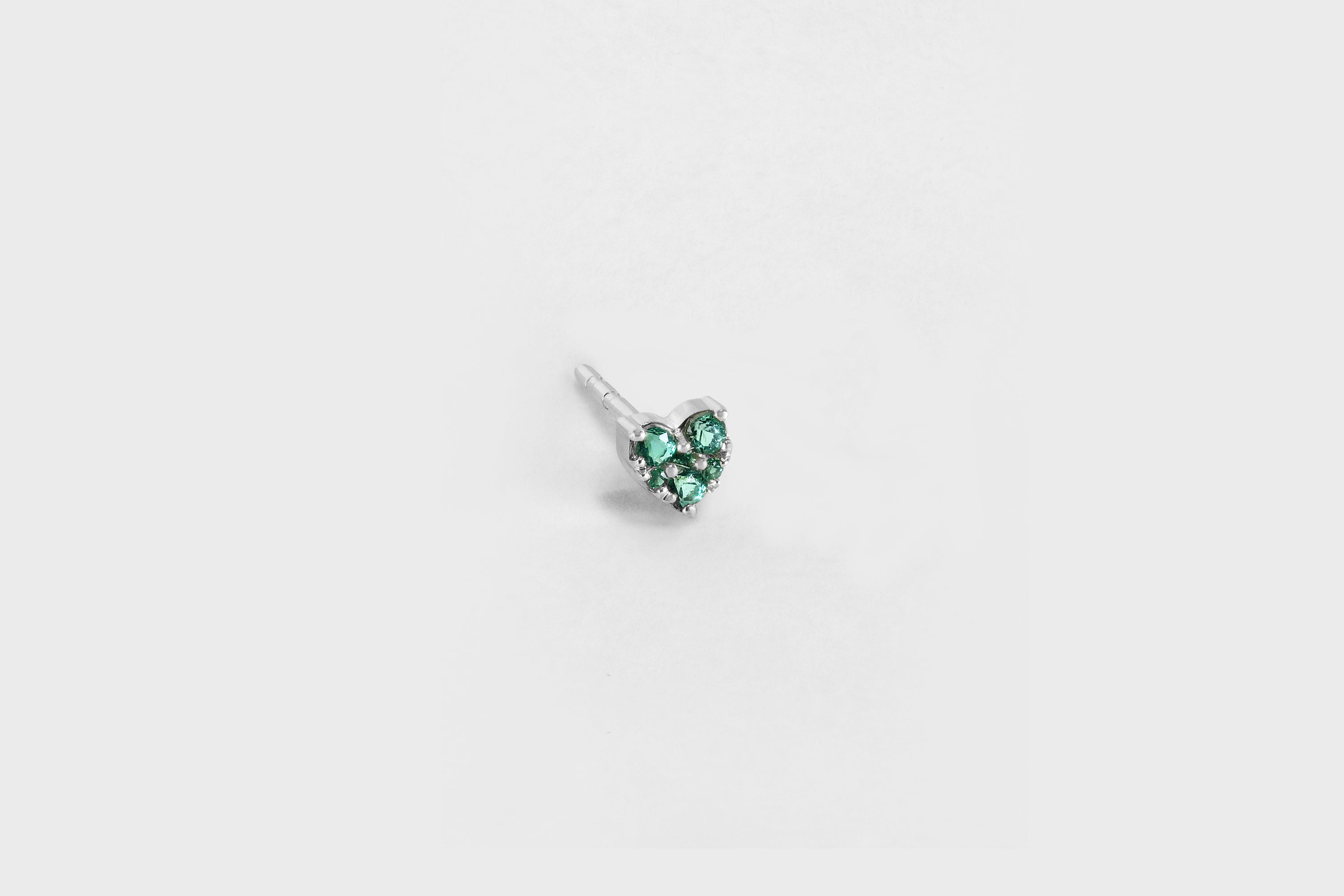 Amanda Kloots x EF Collection  |  Emerald Heart Stud Earring