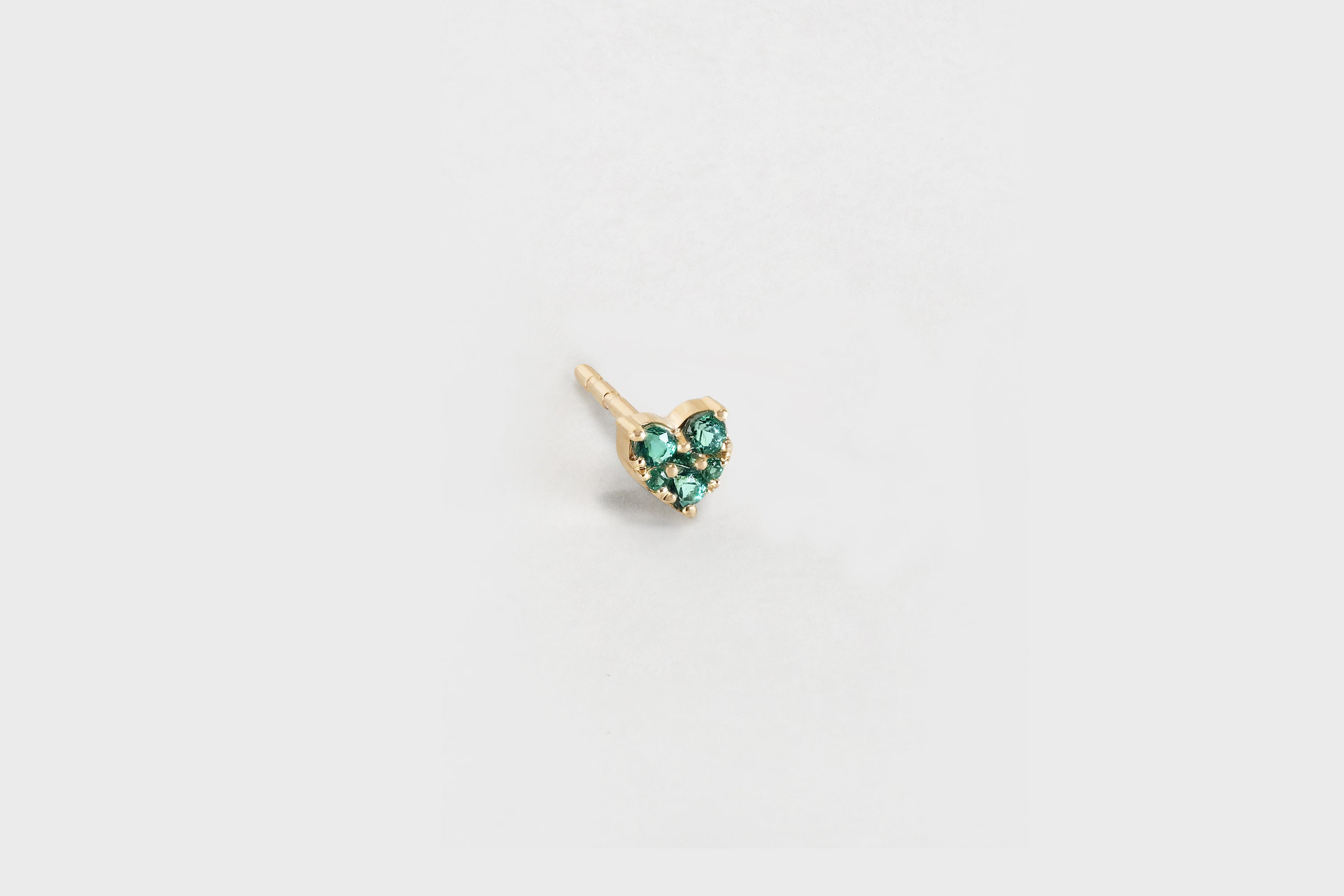 Amanda Kloots x EF Collection  |  Emerald Heart Stud Earring