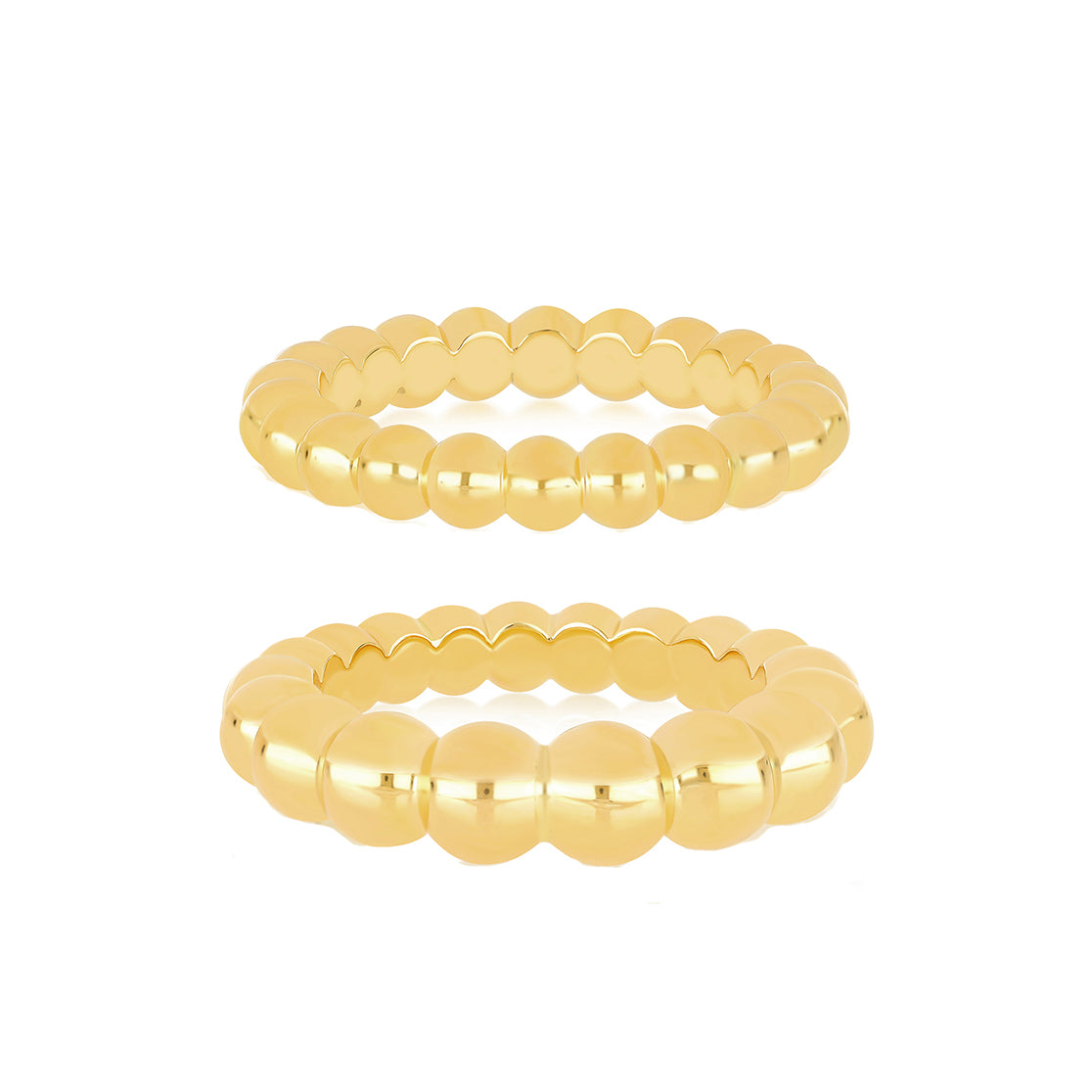 The Chic Stacker Gift Set Rings in 14k Yellow Gold