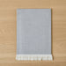 Herringbone Throw Blanket in light grey