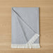 Herringbone Throw Blanket in light grey