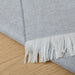 Herringbone Throw Blanket in light grey