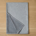 Reversible Stitch Throw Blanket in Light Grey and Slate