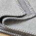 Reversible Stitch Throw Blanket in Light Grey and Slate