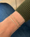 Diamond Bar Chain Bracelet in 14k Yellow Gold Styled on Wrist