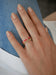 14K Yellow Gold Red Enamel Ring on Finger