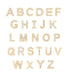 Diamond Initial Stud Earring in 14k yellow gold initial options A through Z