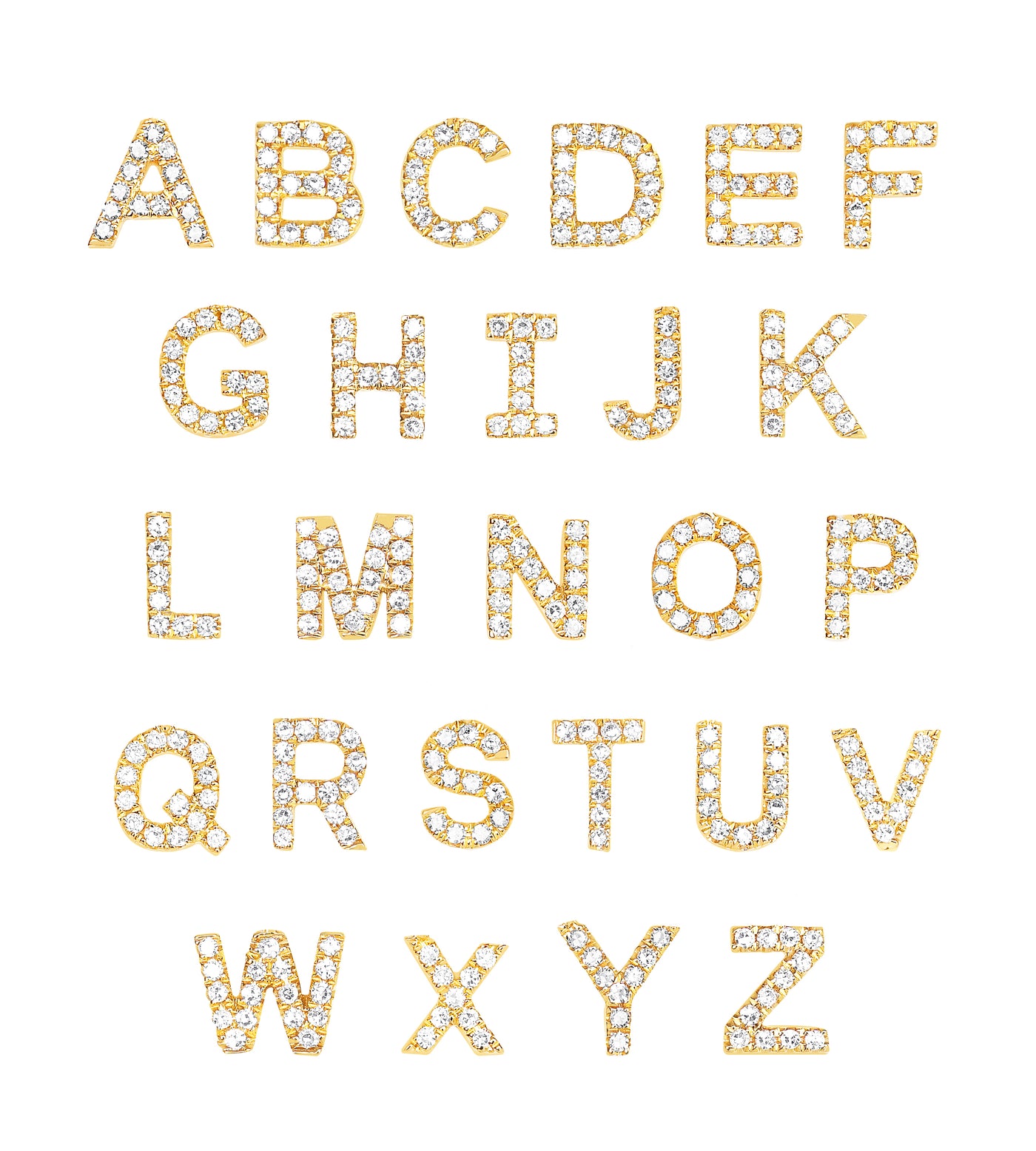 Diamond Initial Necklace