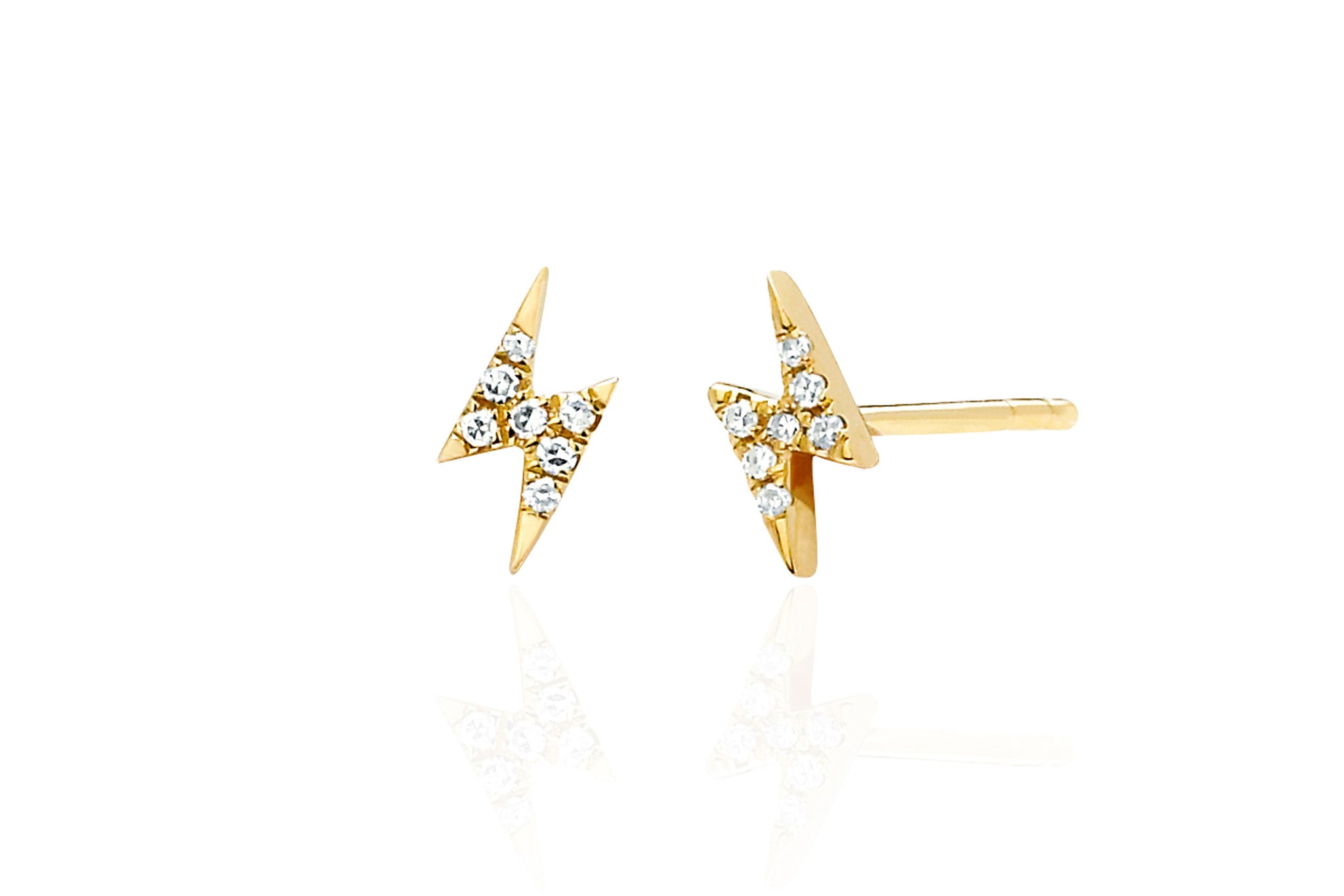 Lightning bolt deals earrings studs