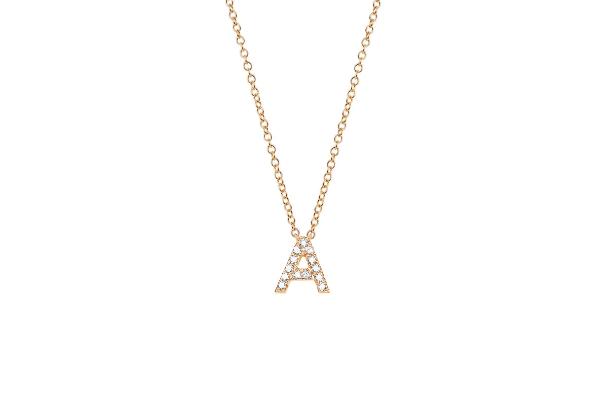 Diamond Initial Necklace