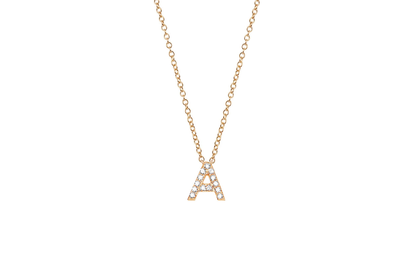 Diamond Initial Necklace
