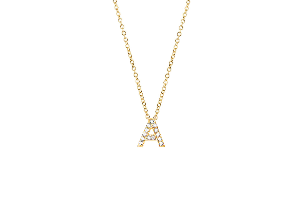 Diamond Initial Necklace