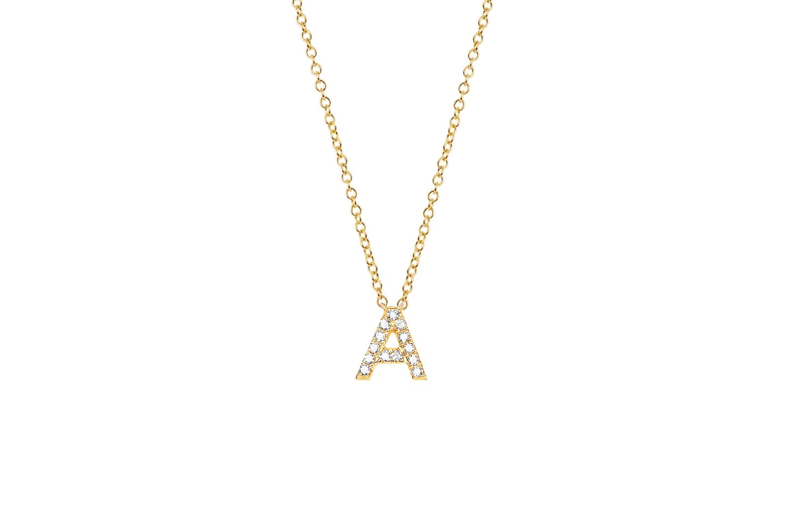 Diamond Initial Necklace