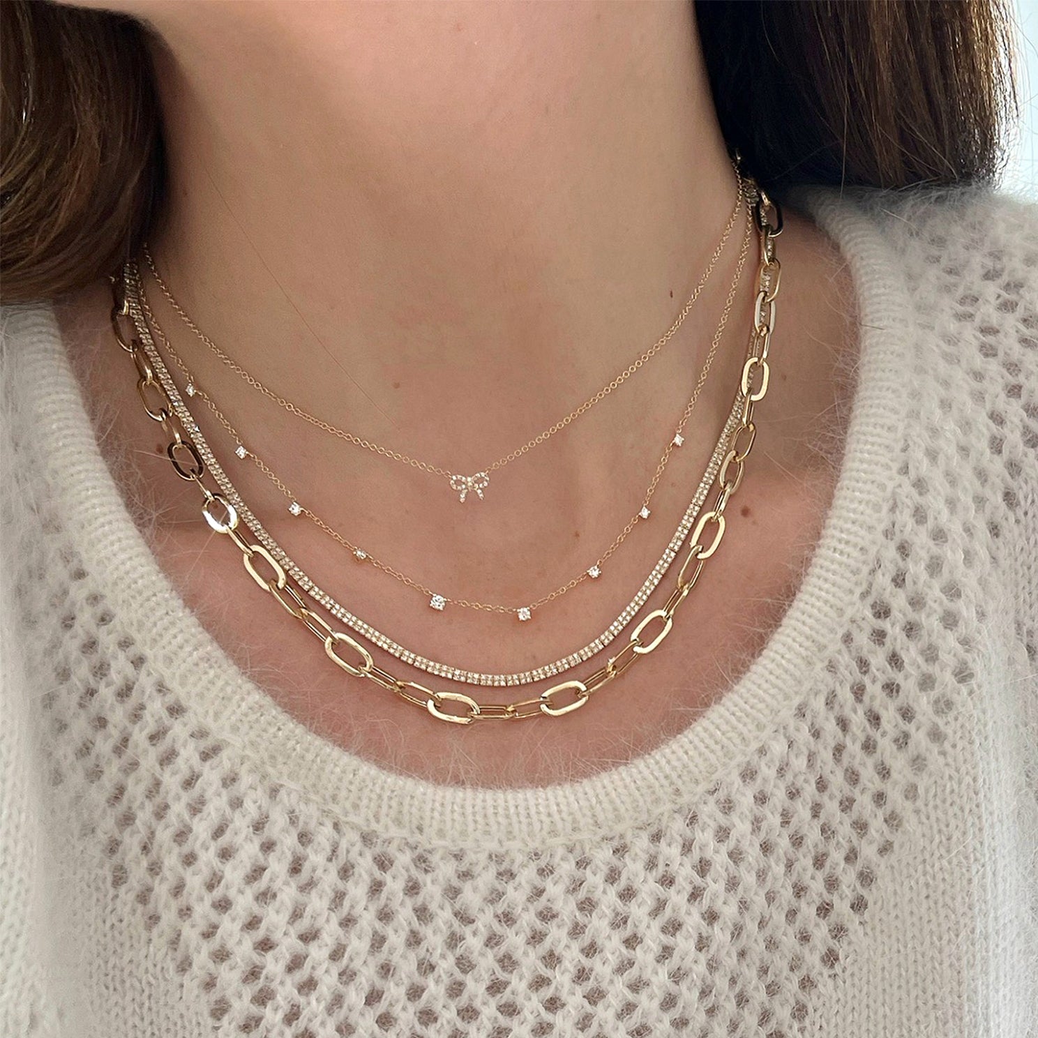 Bow Chain Necklace