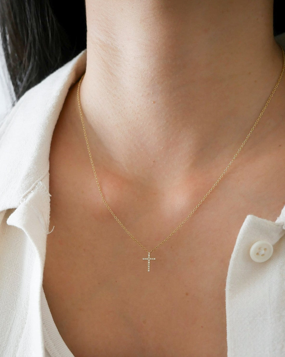 Diamond Cross Necklace