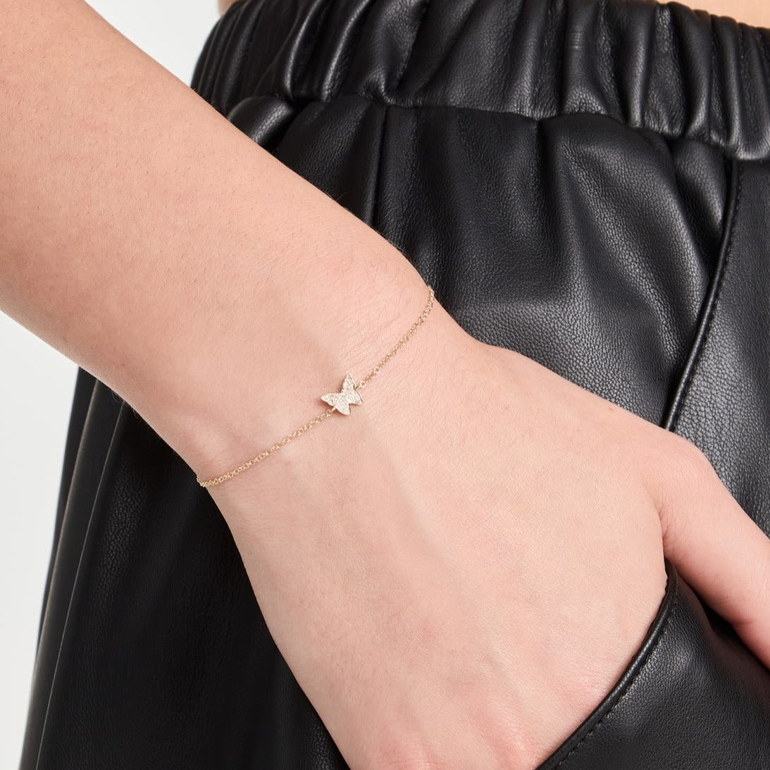 Diamond Butterfly Bracelet